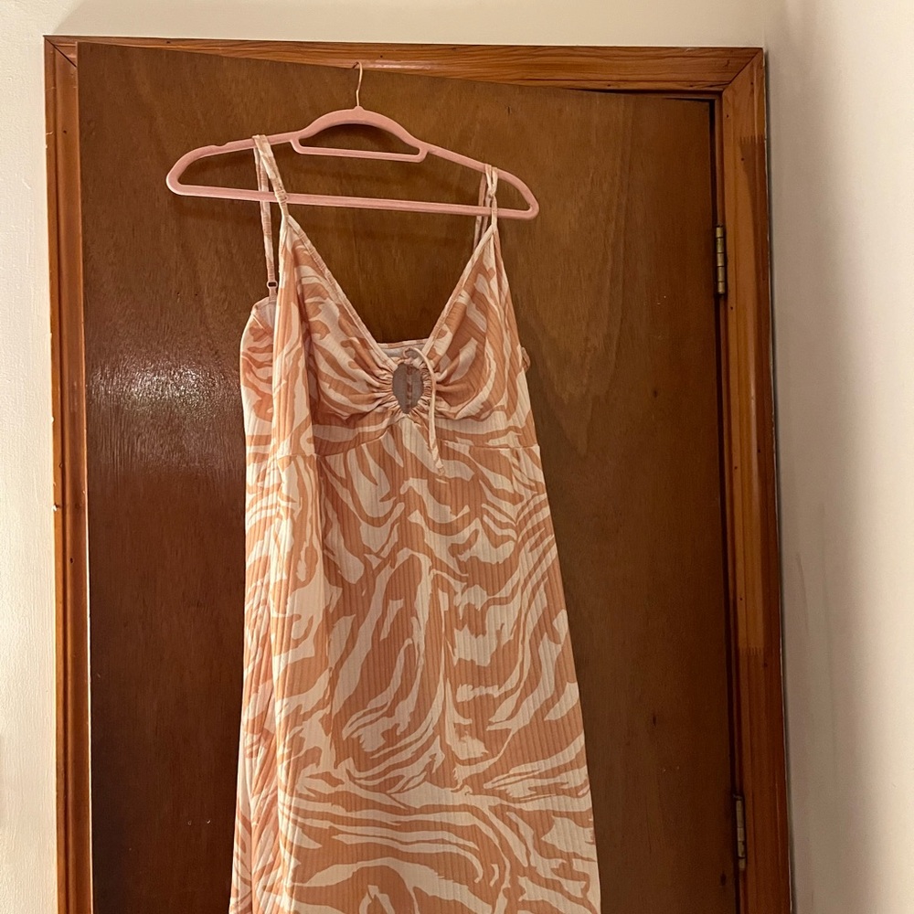 Zebra Print Slip Dress